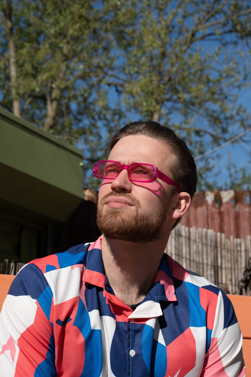 Zonnebril Roze1