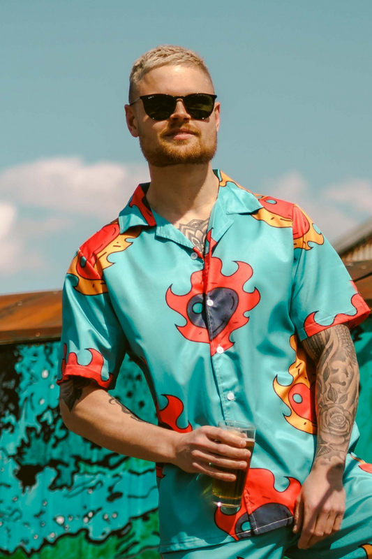 Festival Outfit Blouse Blossom Red